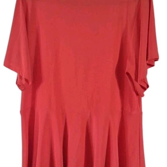 New NY Collection Women's Orange Blouse Pearl-like Accent Fashionable Size XL - Picture 2 of 8